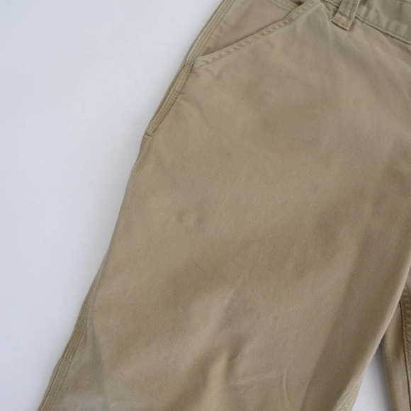 Carhartt Tan Relaxed fit Durable Thick Cotton Dungaree  Carpenter Style Pants - Picture 9 of 13